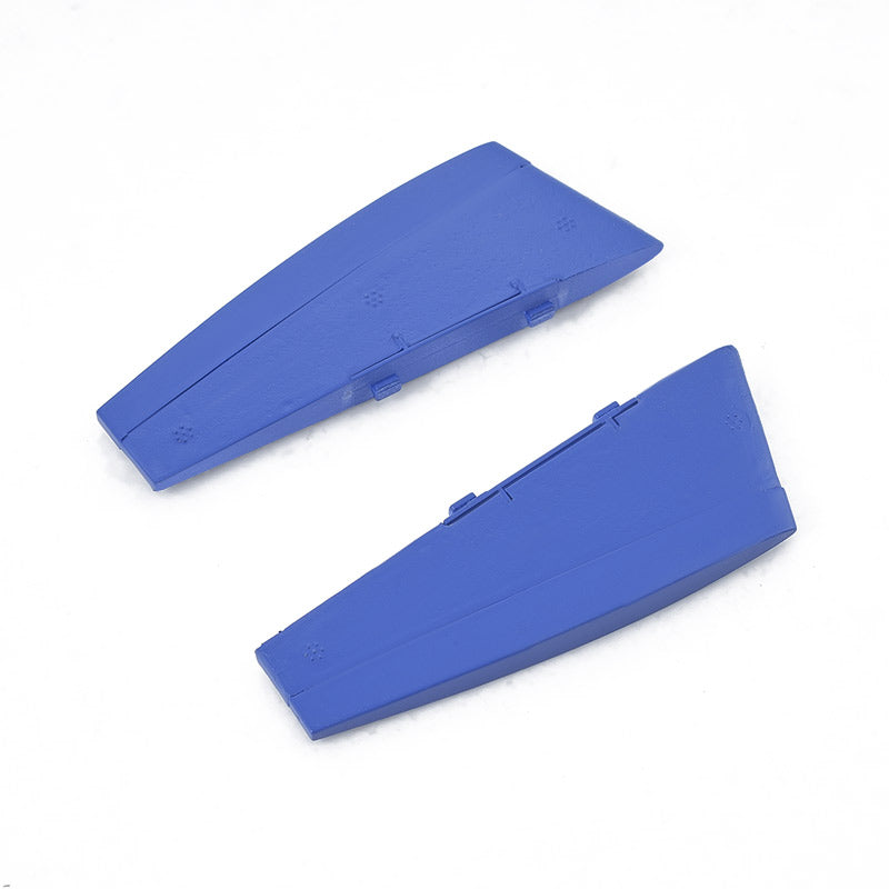 Blue ventral fins designed for 64mm J-10 remote control aircraft