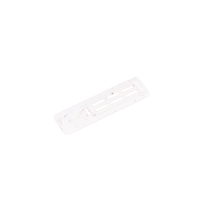 410mm T-28 battery door, white speckled plastic with slots