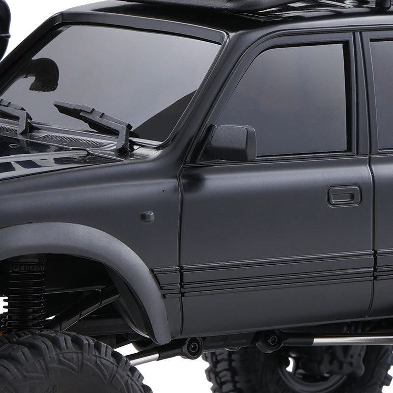 Black FMS 1:18 LC80 Toyota Land Cruiser 80 remote control vehicle side detail