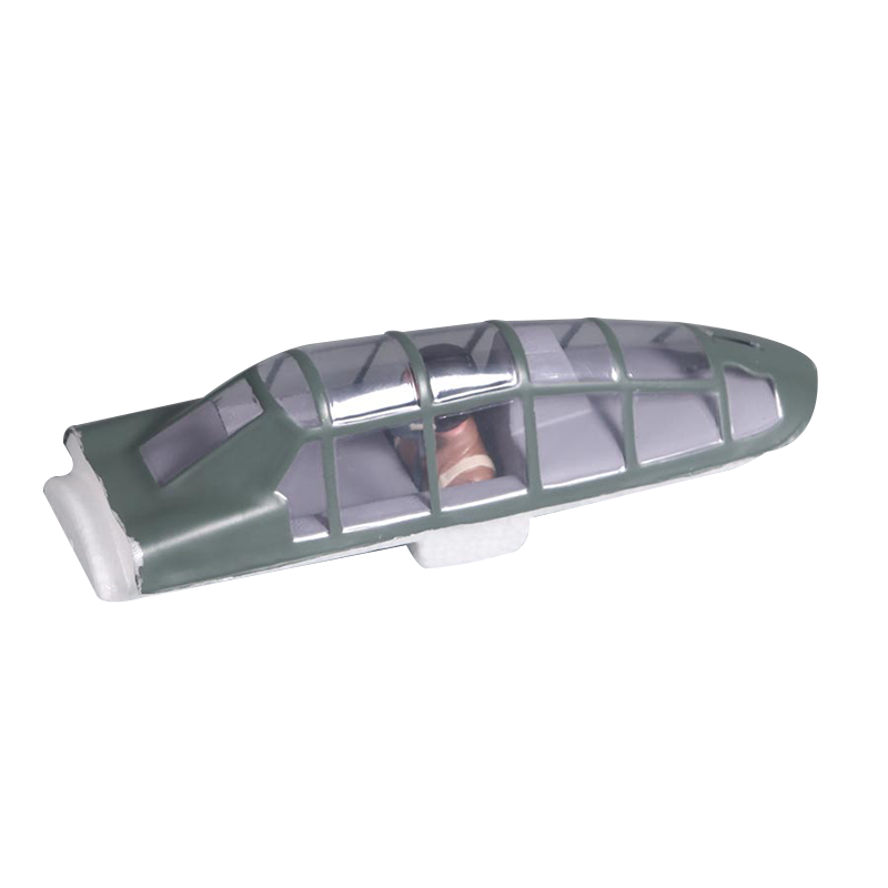 A6M5 Zero cockpit model with pilot figure for RC airplane enthusiasts
