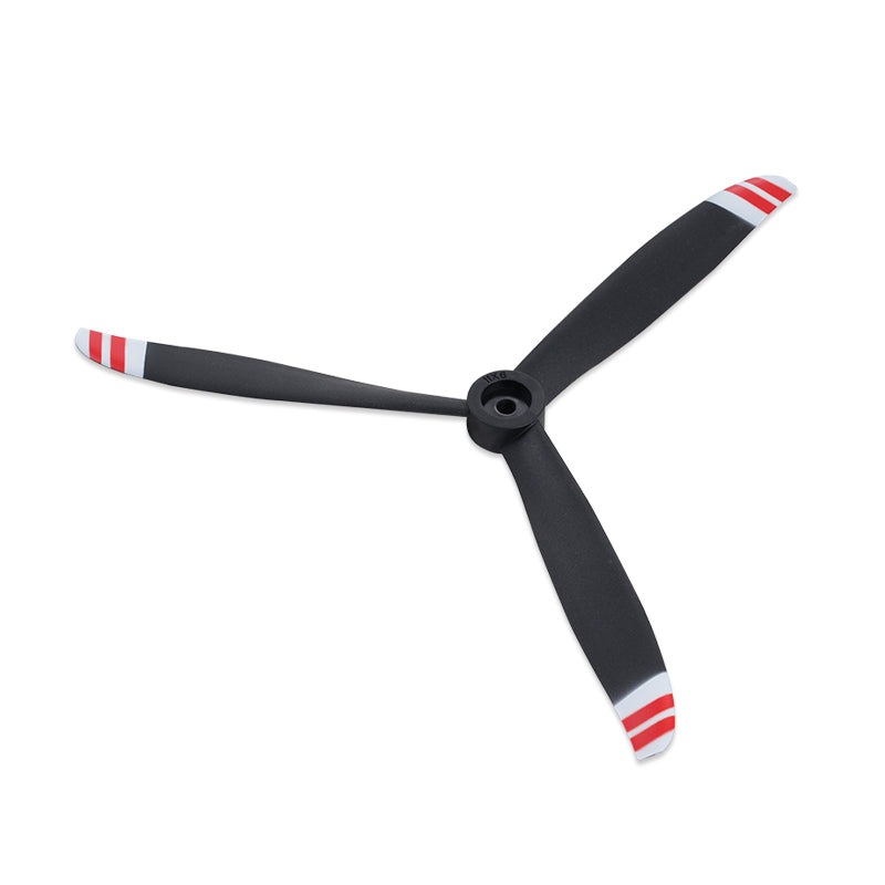 1500mm Cessna 182 3-blade propeller with red and black design for RC planes