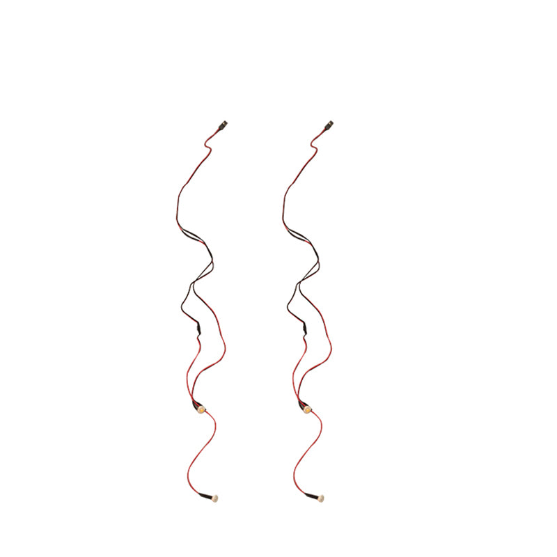 RC aircraft LED light wires - red and black set for model lighting