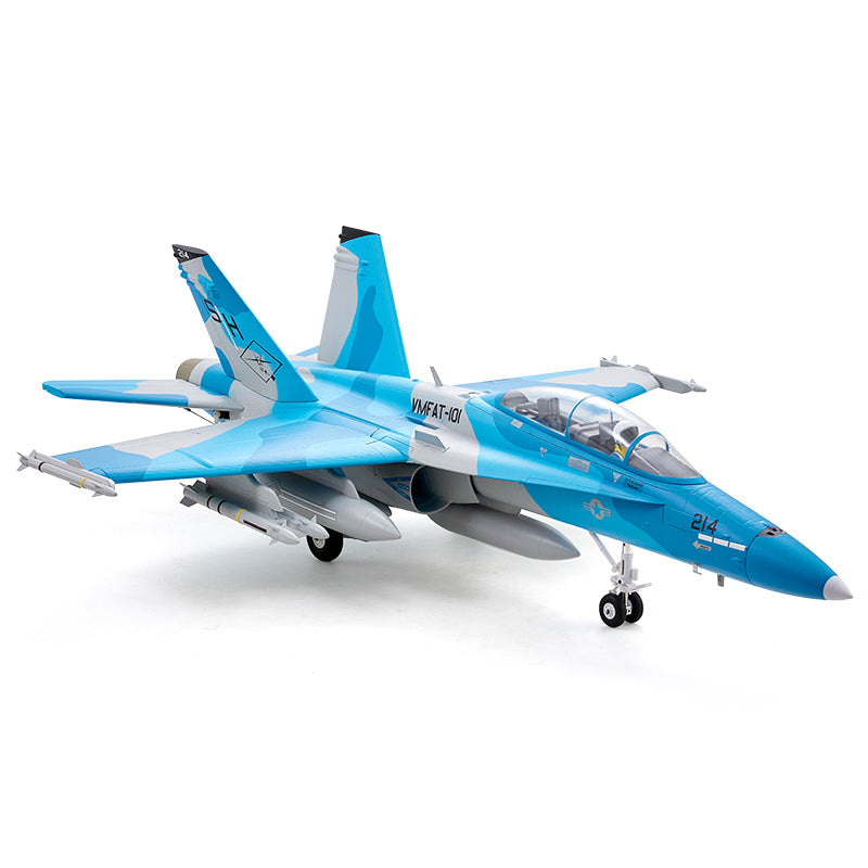 64mm F/A-18 Hornet EDF Jet | Blue Marine RC Plane PNP RTF – FMS Hobby