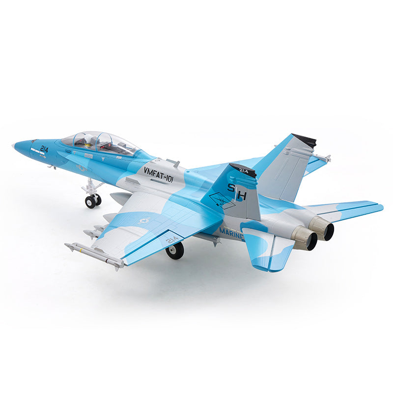 64mm F/A-18 Hornet EDF Jet | Blue Marine RC Plane PNP RTF – FMS Hobby