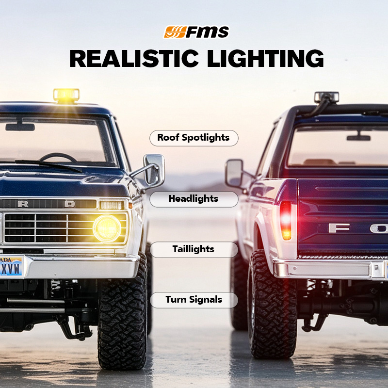 FMS 1:18 FCX18 II Ford F-100 RTR Brushed (199mm Wheelbase)