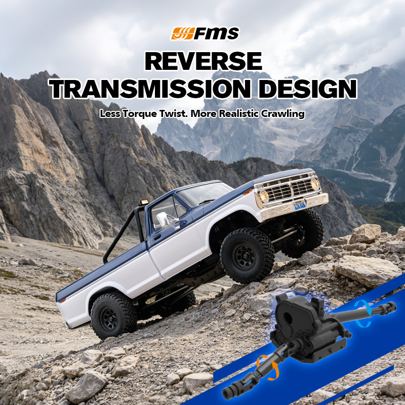 FMS 1:18 FCX18 II Ford F-100 RTR Brushed (199mm Wheelbase)