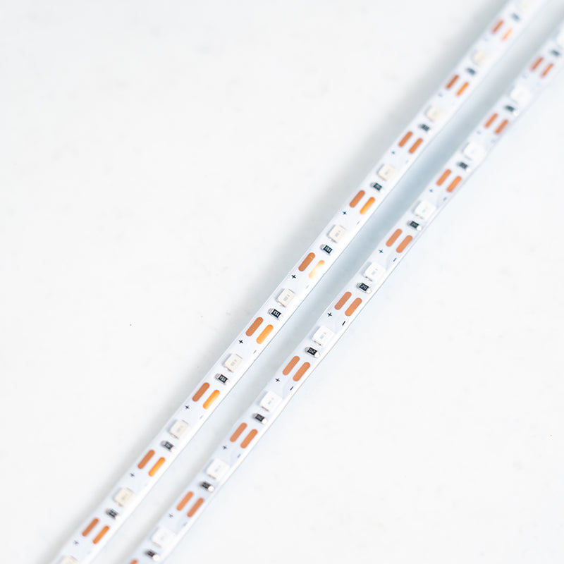 White aeromodelling LED light strip with orange and black SMD chips