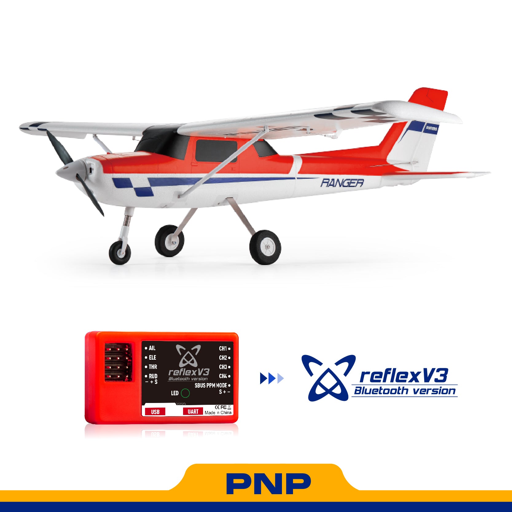 1220mm Ranger V2 RC Airplane | Reflex V3 & 3m STOL – FMS Hobby