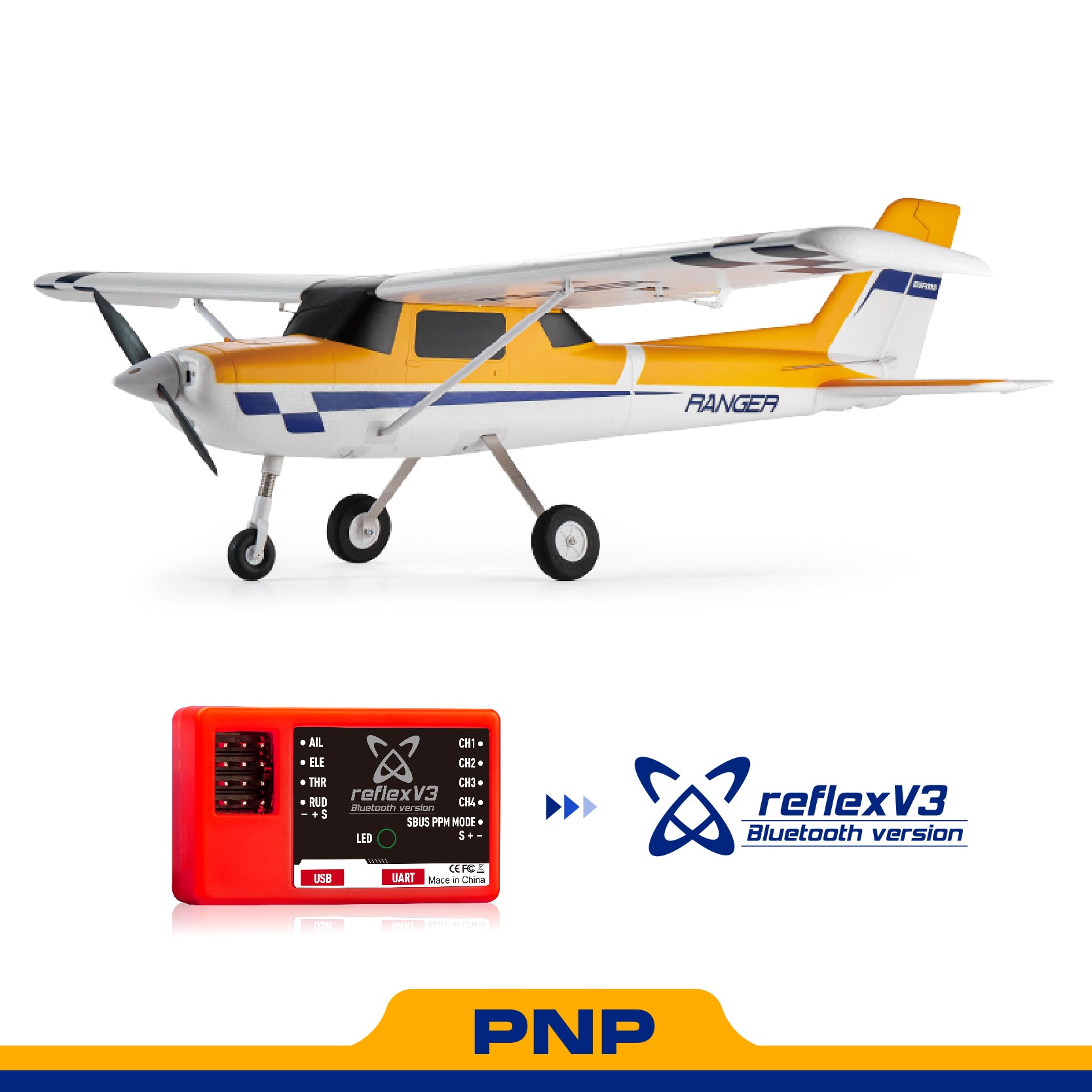 1220mm Ranger V2 RC Airplane | Reflex V3 & 3m STOL – FMS Hobby