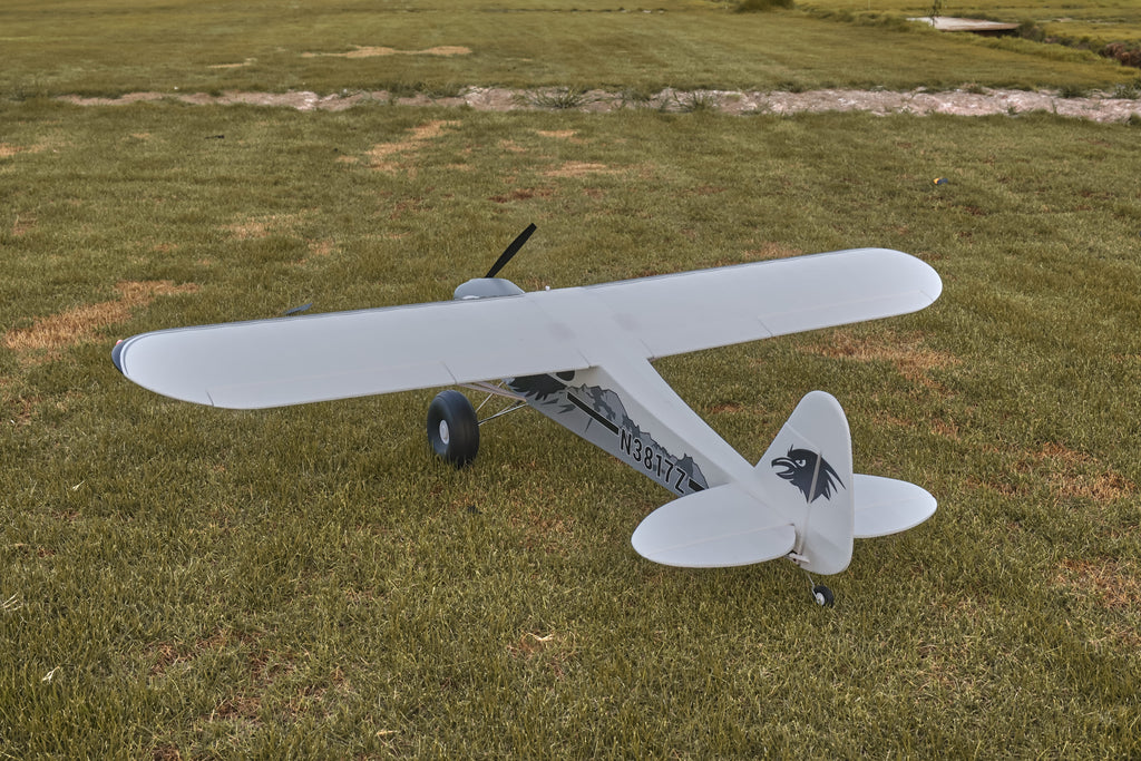 Fmshobby scale RC aircraft lined up along paved club runway