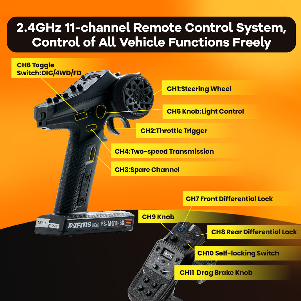 FCX10_Chevrolet_K5_-_2.4GHz_11CH_Remote_Control_System