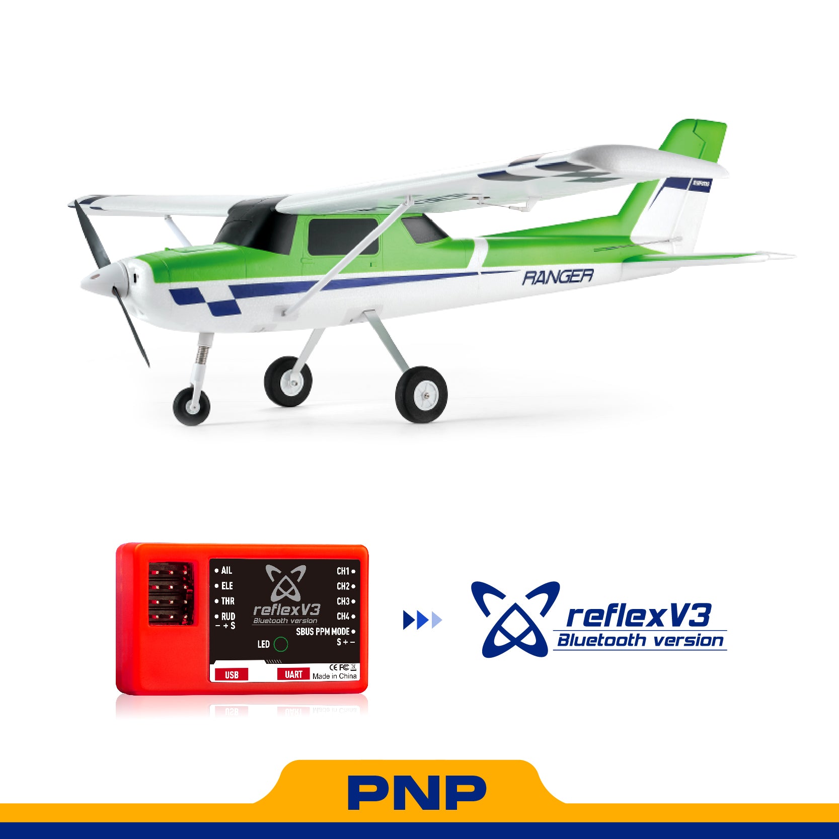 1220mm Ranger V2 RC Airplane | Reflex V3 & 3m STOL – FMS Hobby