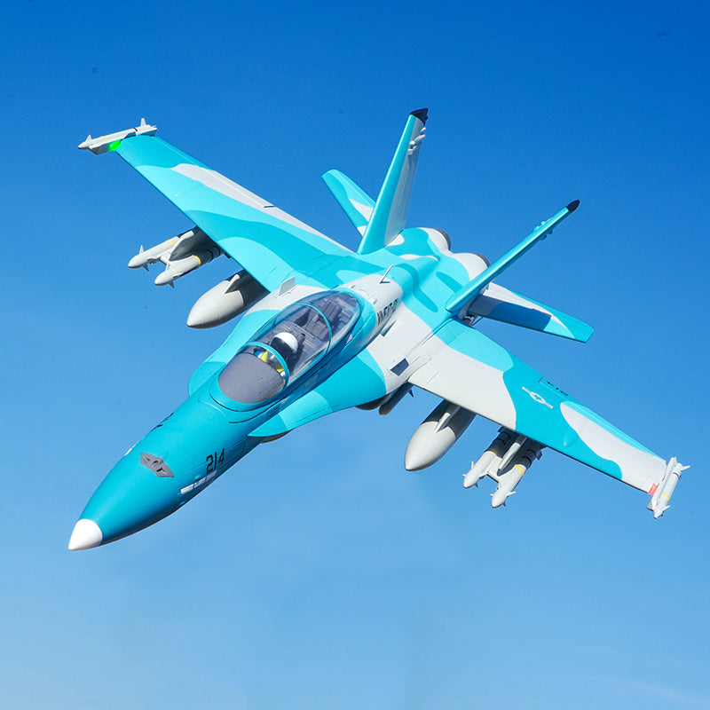 64mm F/A-18 Hornet EDF Jet | Blue Marine RC Plane PNP RTF – FMS Hobby