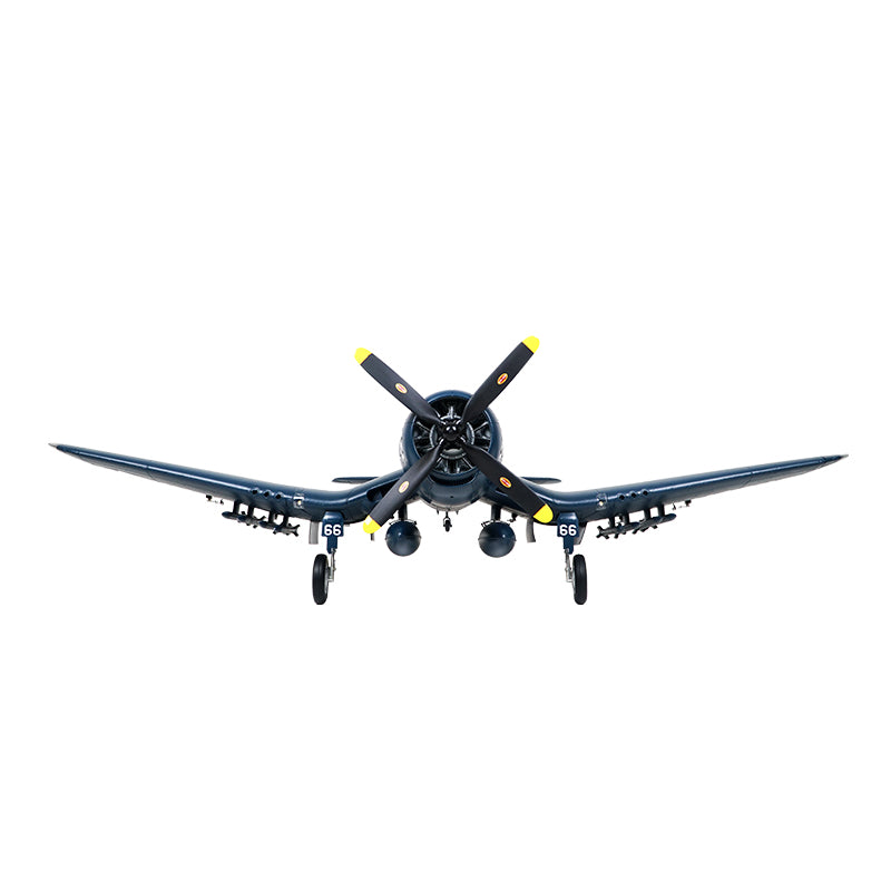 FMS 1700mm F4U Corsair V3 PNP, dark blue scale model aircraft with four-bladed propeller and landing gear.