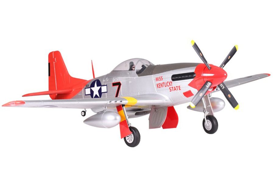 FMS 1700mm P-51D Red Tail PNP model aircraft with "Miss Kentucky State" livery