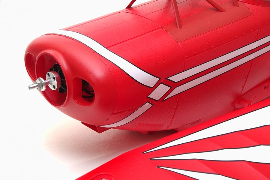 FMS 1400mm Pitts V2 PNP model airplane fuselage with red and white accents and propeller spinner.