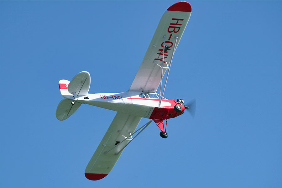J-3 Cub V4 1400mm RTF | Floats + Reflex V2 – FMS Hobby
