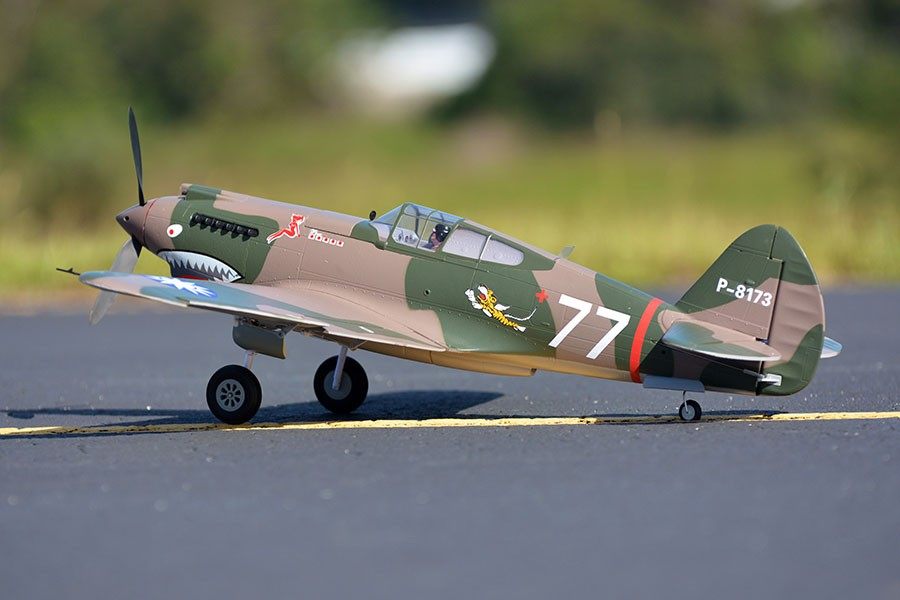 980mm P-40B Flying Tiger PNP | 100+ mph RC Warbird – FMS Hobby