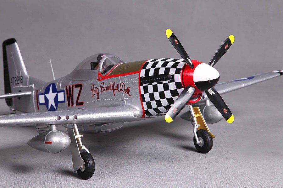 P-51D V2 Big Beautiful Doll 800mm RC Plane | PNP – FMS Hobby