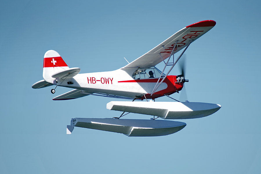 J-3 Cub V4 1400mm RTF | Floats + Reflex V2 – FMS Hobby