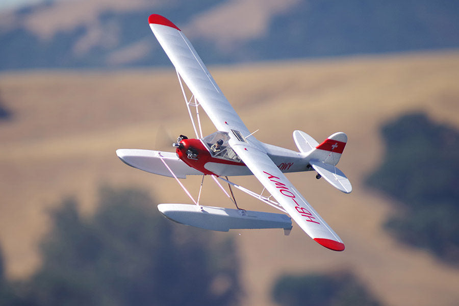 J-3 Cub V4 1400mm RTF | Floats + Reflex V2 – FMS Hobby