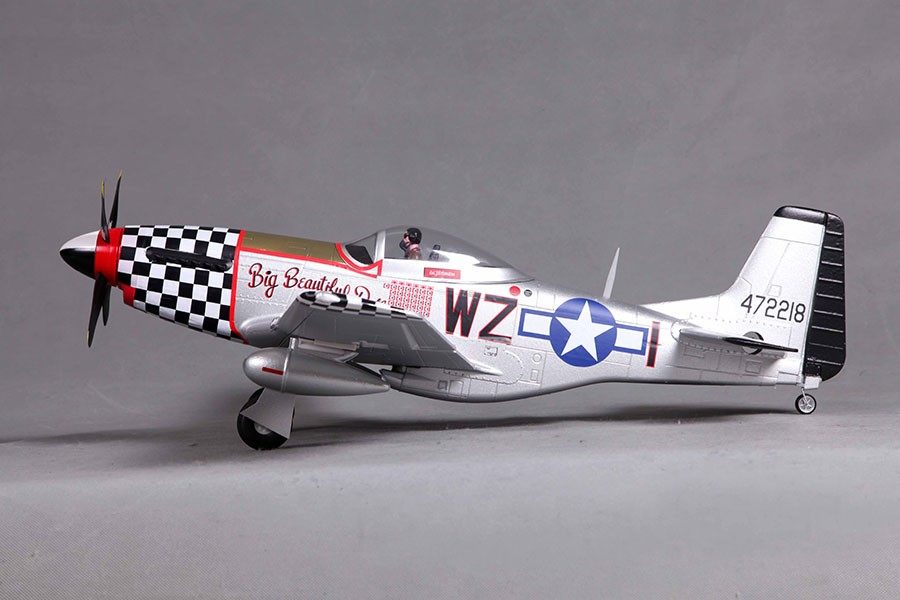 P-51D V2 Big Beautiful Doll 800mm RC Plane | PNP – FMS Hobby