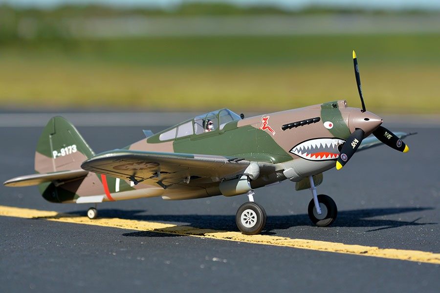 980mm P-40B Flying Tiger PNP | 100+ mph RC Warbird – FMS Hobby