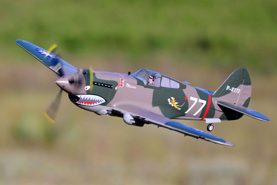 980mm P-40B Flying Tiger PNP | 100+ mph RC Warbird – FMS Hobby