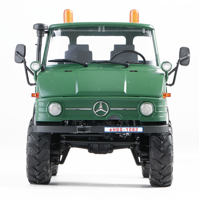 FMS 1:24 FCX24 Mercedes-Benz Unimog 421 RTR green remote control car with license plate HGG-1082.