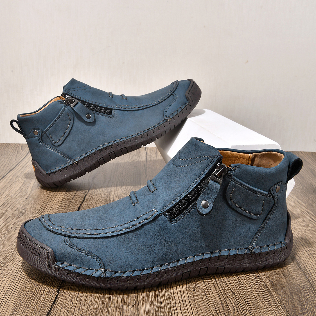 Orthopädische Leder-Slipper für Herren-Embercourt