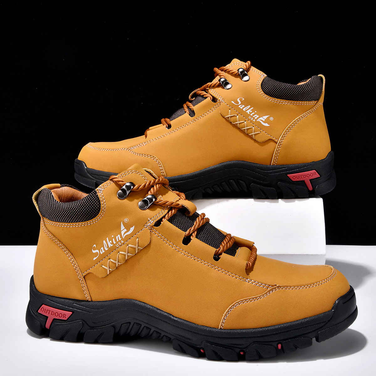 Orthopädische Lederstiefel für Herren-Embercourt