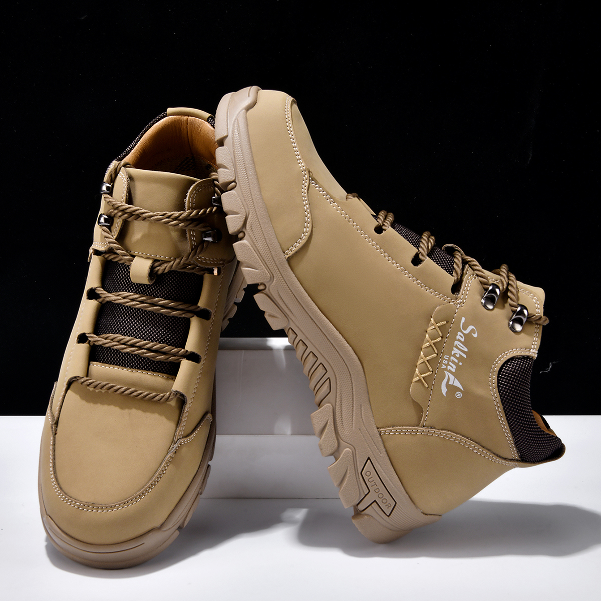 Orthopädische Lederstiefel für Herren-Embercourt