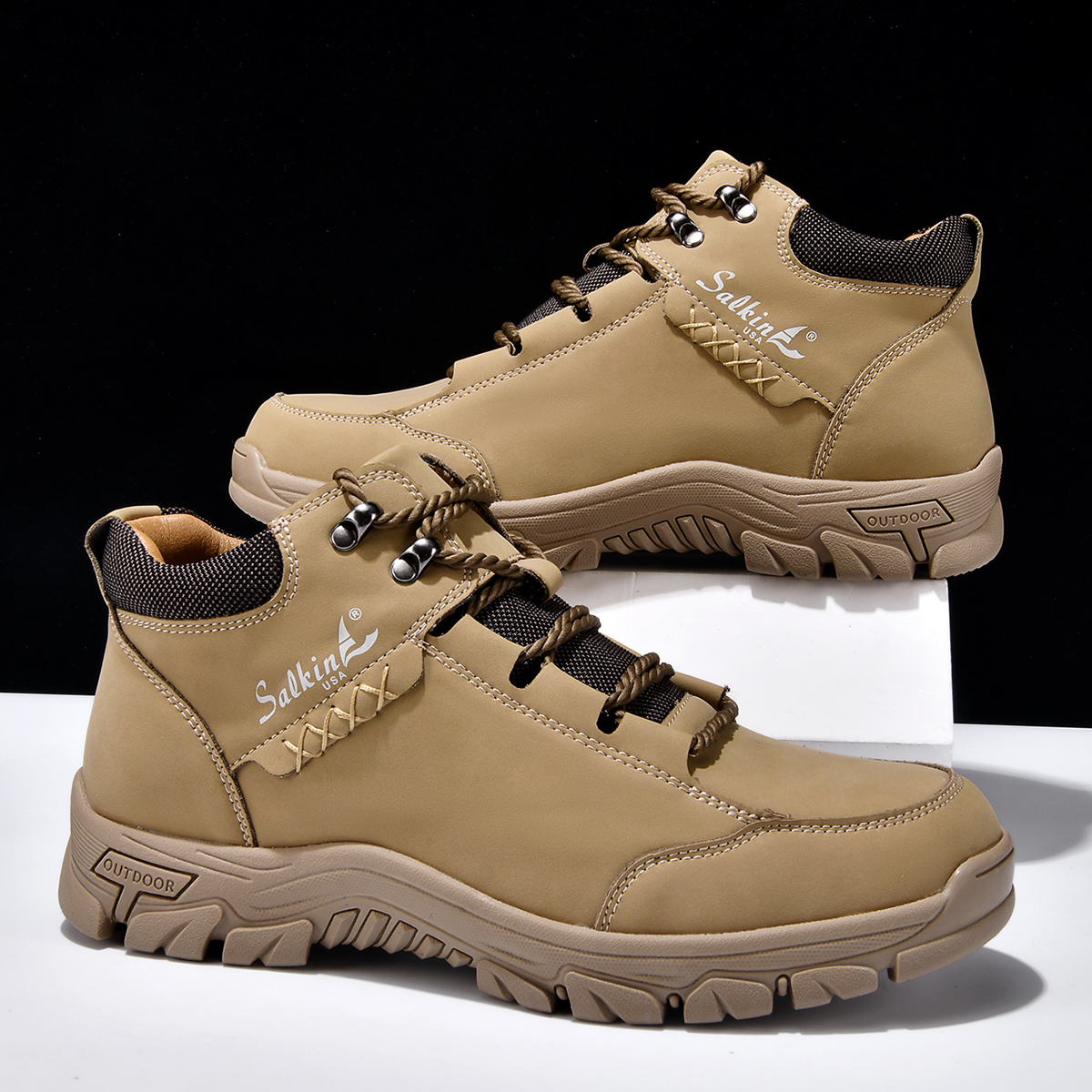 Orthopädische Lederstiefel für Herren-Embercourt