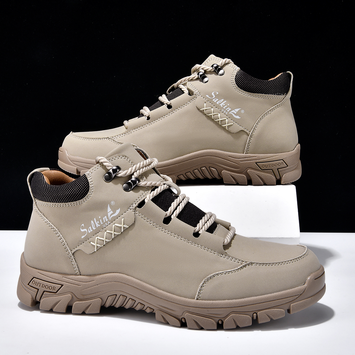 Orthopädische Lederstiefel für Herren-Embercourt