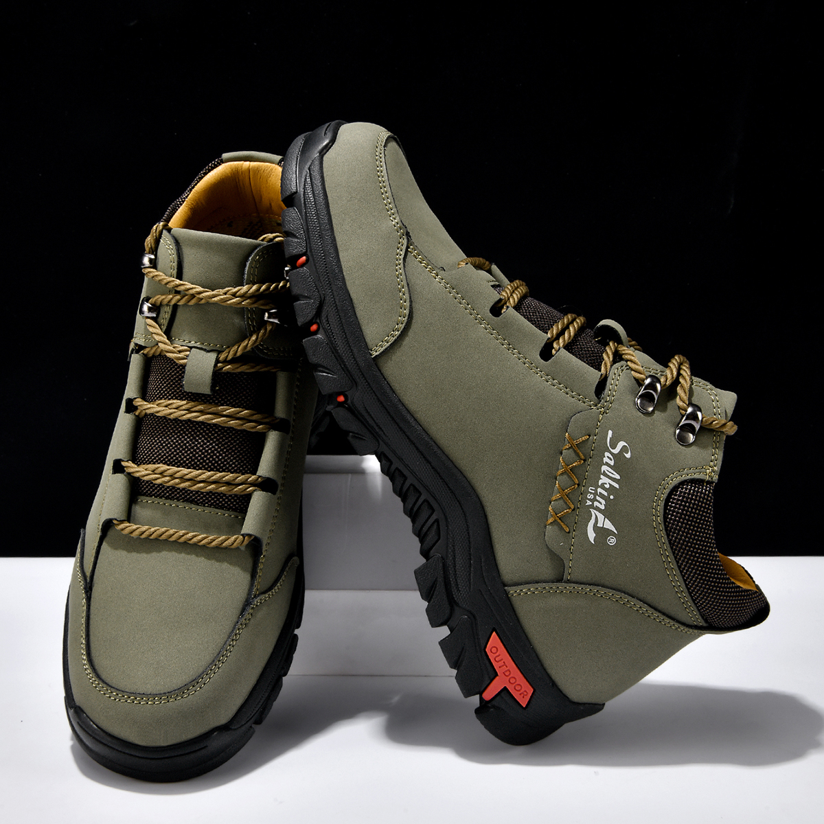 Orthopädische Lederstiefel für Herren-Embercourt