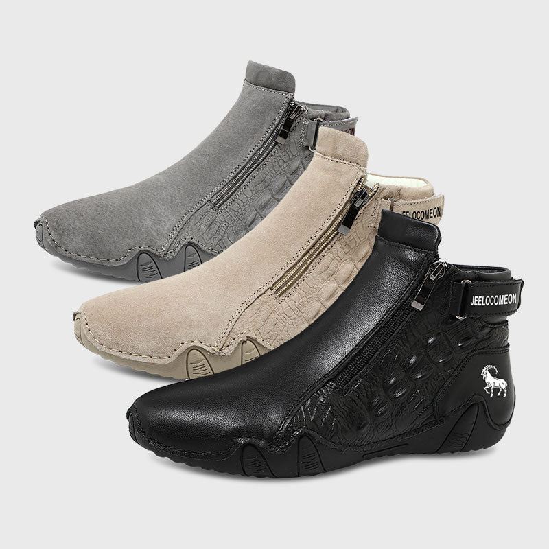 Dbeck® Crocodile: Wasserdichte Herrenstiefel für Outdoor, Pendeln & Autofahren-Embercourt