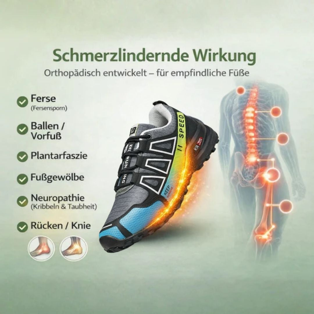OrthoTrekking - Ergonomischer, wasserdichter & schmerzlindernder Trekking u.- Wanderschuh