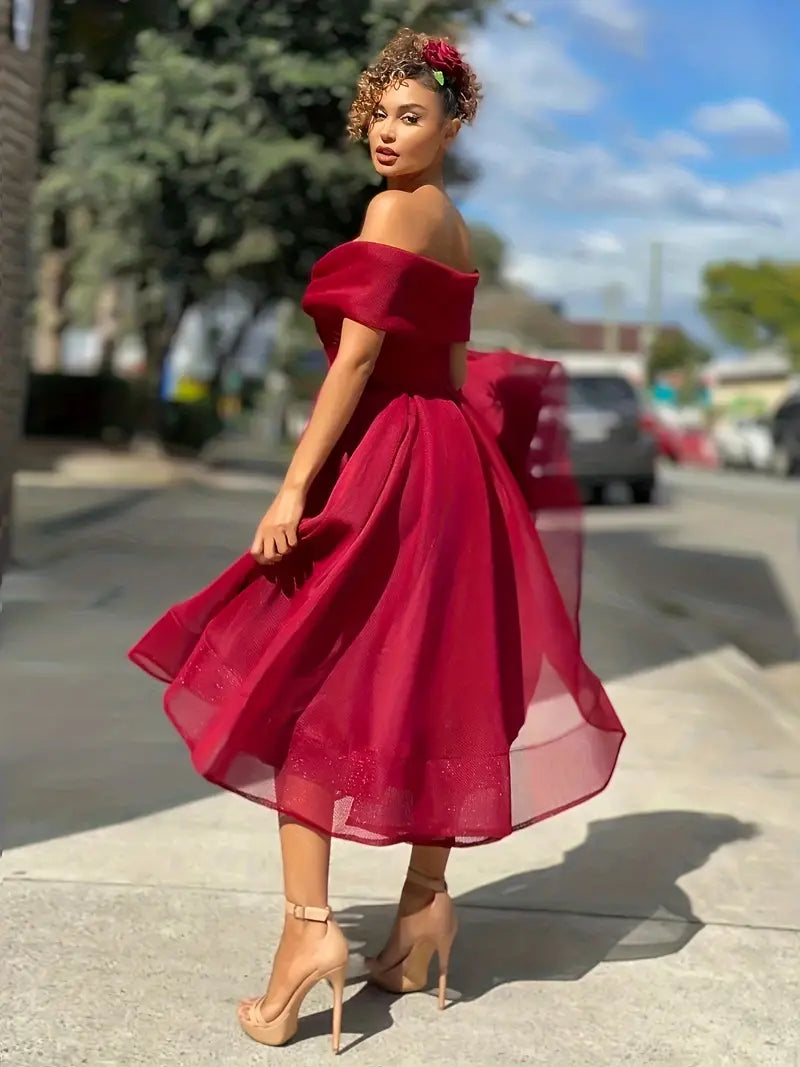 Stilvolles Trägerloses Abendkleid für festliche Anlässe im Herbst/Winter-Embercourt
