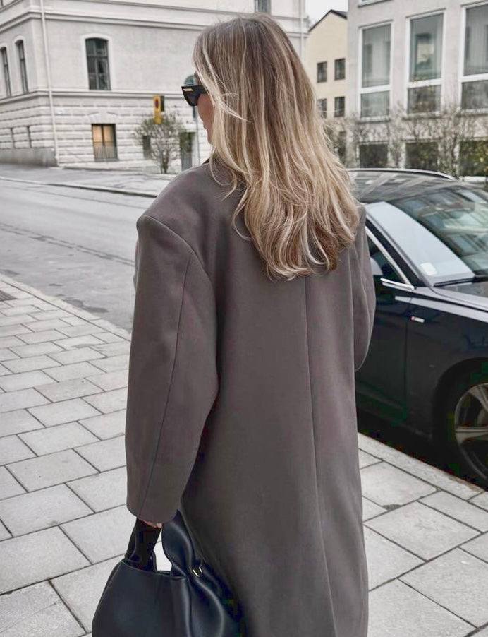Theresa | Langer übergroßer Mantel für Damen-Embercourt