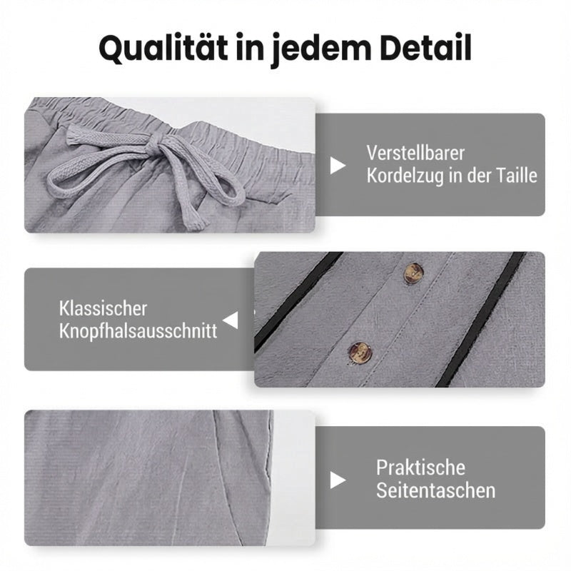 📢📢49 % Rabatt!! ⏰Herren Kapuze Casual Loose Top & Hose 2-teiliges Set