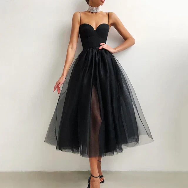 Narcisa- Elegantes Tüll Korsatzt Abendkleid Für Damen-Embercourt