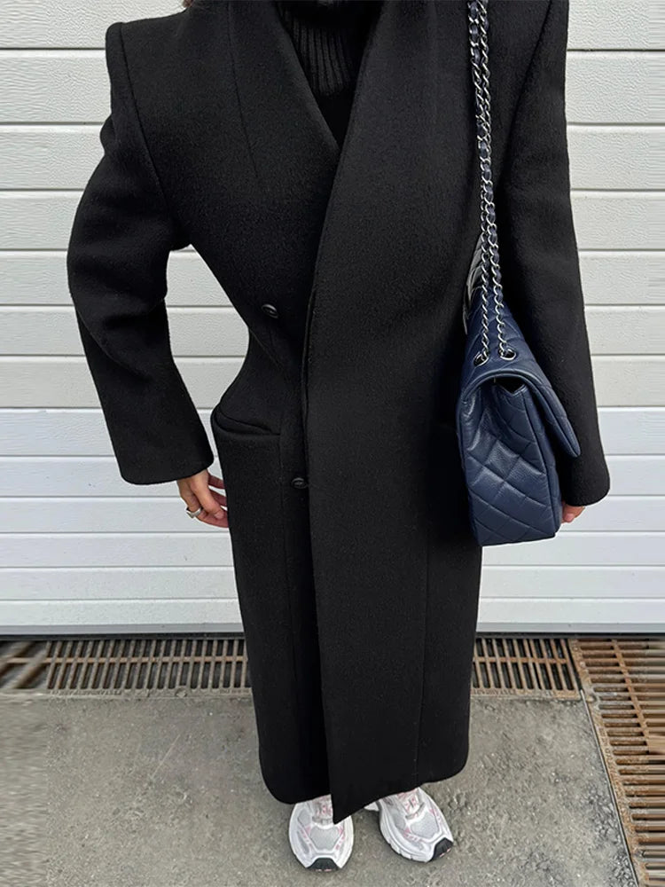 Genevieve Maßgeschneiderter Maxi-Mantel-Embercourt