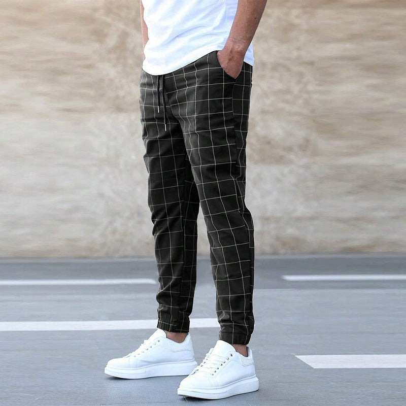 CLEMENS - KARIERTE JOGGER-HOSE FÜR HERREN-Embercourt