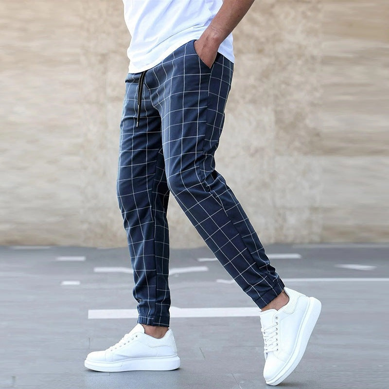 CLEMENS - KARIERTE JOGGER-HOSE FÜR HERREN-Embercourt