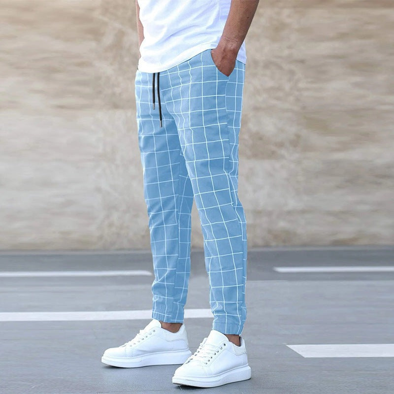 CLEMENS - KARIERTE JOGGER-HOSE FÜR HERREN-Embercourt