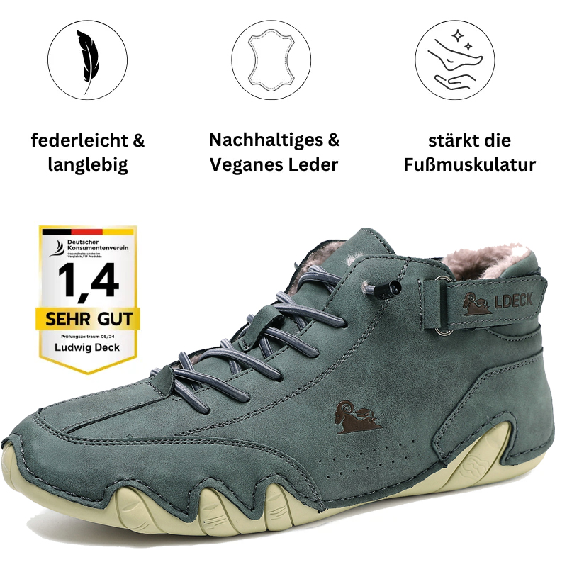 Ludwig Deck® orthopädische Winter Barfuß-Lederschuhe