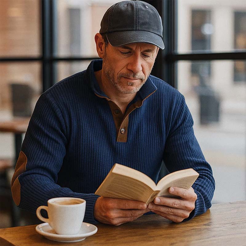 👔Herrenpullover In Cord Mit Stehkragen✈️2 kaufen und Versandkostenfrei