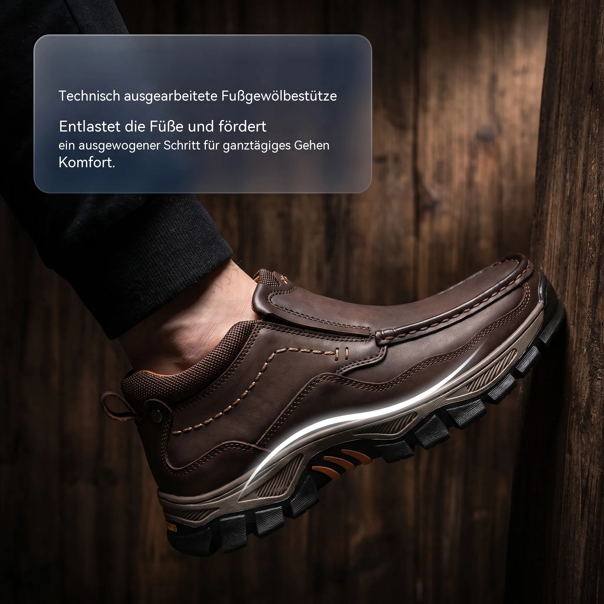  Orthopädische Herren-Wanderstiefel aus handgefertigtem Echtleder – komfortabel