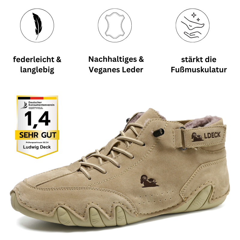 Ludwig Deck® orthopädische Winter Barfuß-Lederschuhe