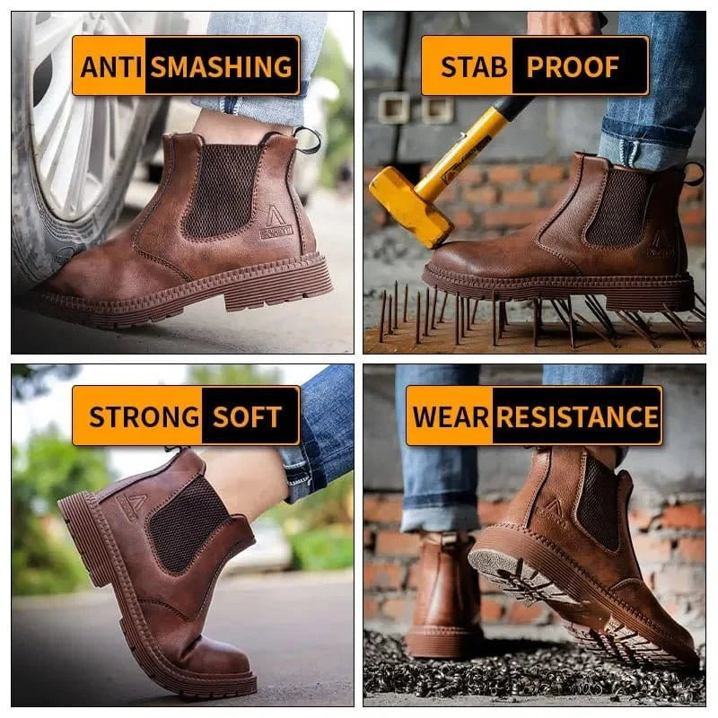 Wasserdichte High-Top-Arbeitsstiefel für Herren